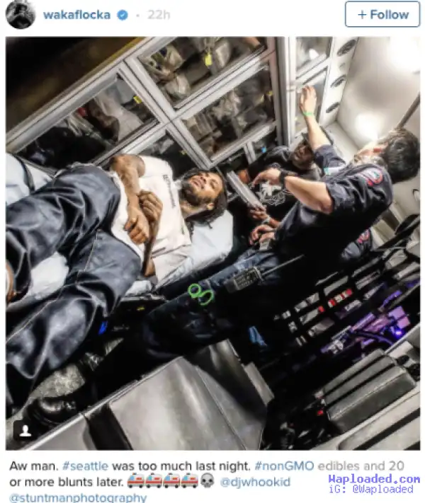 Rapper Waka Flocka Flame hospitalized after weed binge